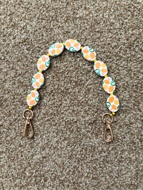 Universal Thread Citrus Print Beaded Bag Strap with Gold Hardware - 13”